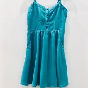 Express Teal Dress with Pockets in XS